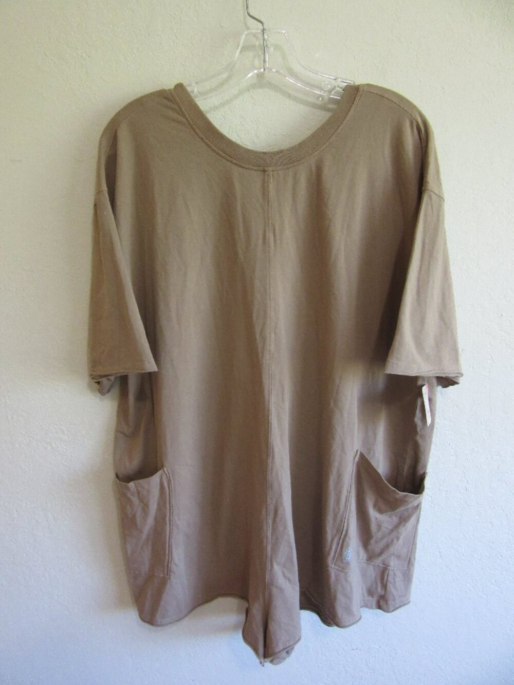 Free People Movement Brown M Oversized Romper NWT